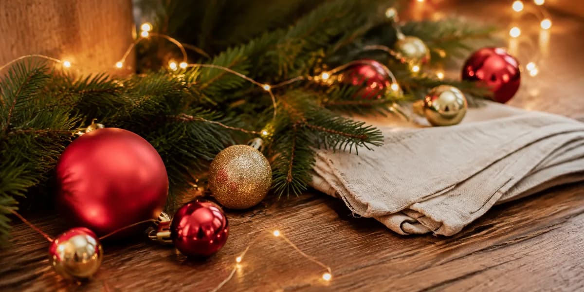 クリスマスの飾りつけ