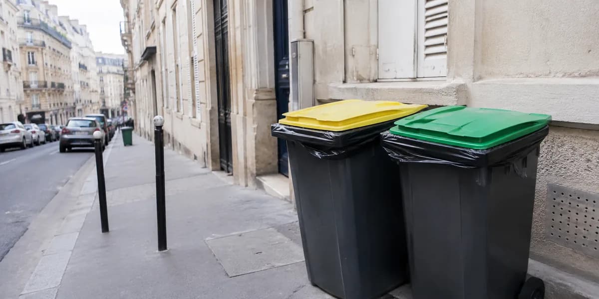 フランスの分別ゴミ箱